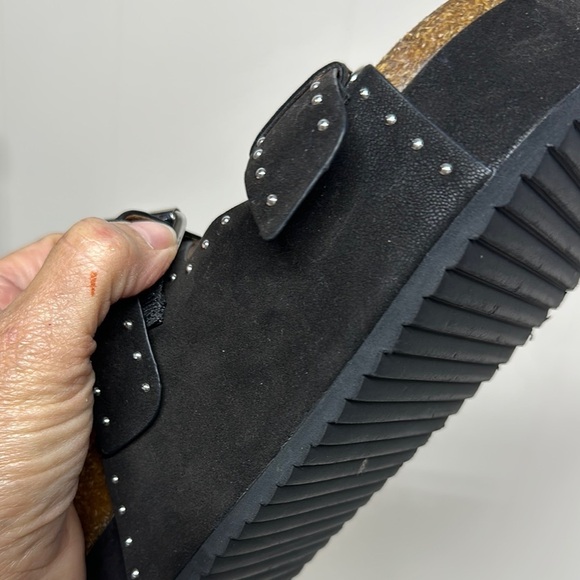 MIA  Brookie Black Studded Platform Sandals - Picture 11 of 13